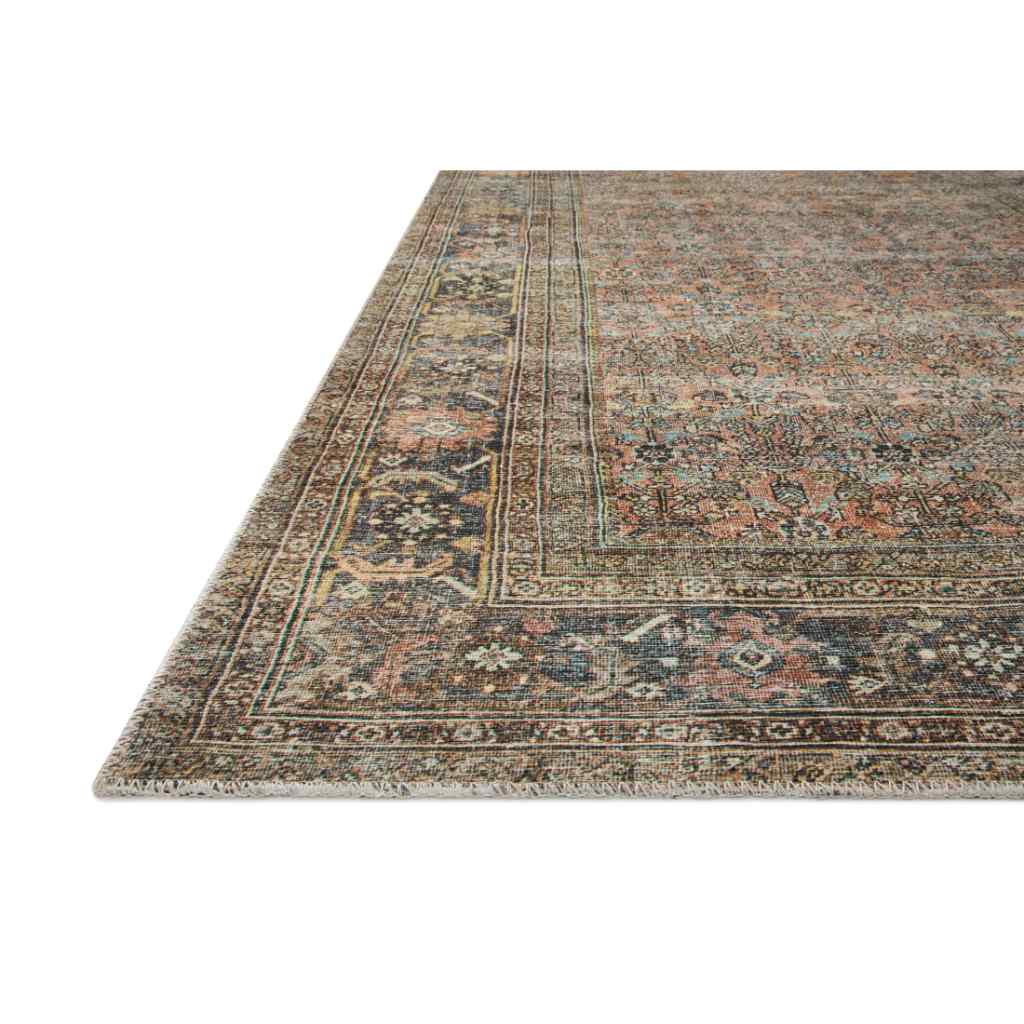 Loloi II Adrian Collection Terracotta / Multi Rug ADR-03 Terracotta / Multi / 18" x 18" Sample