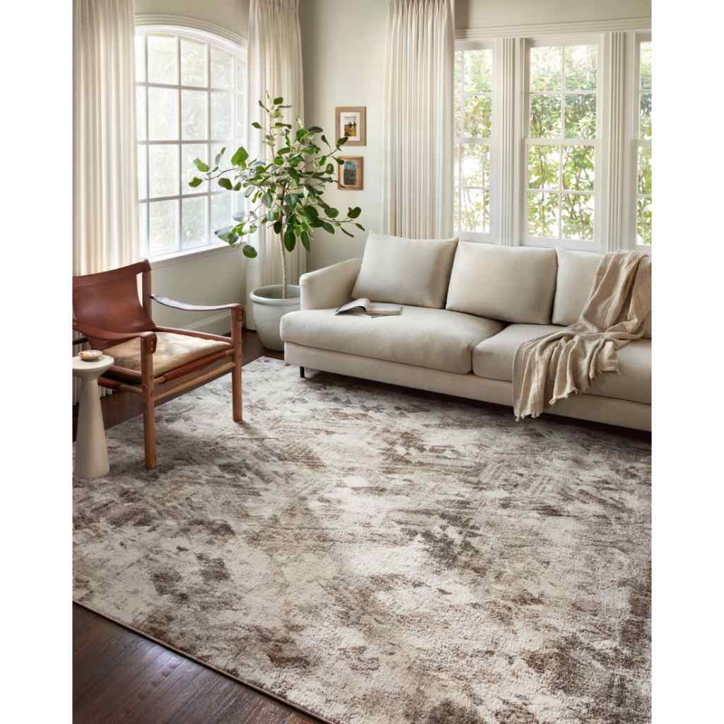 Loloi II Austen Collection Natural / Mocha Rug AUS-03 Natural / Mocha / 18" x 18" Sample
