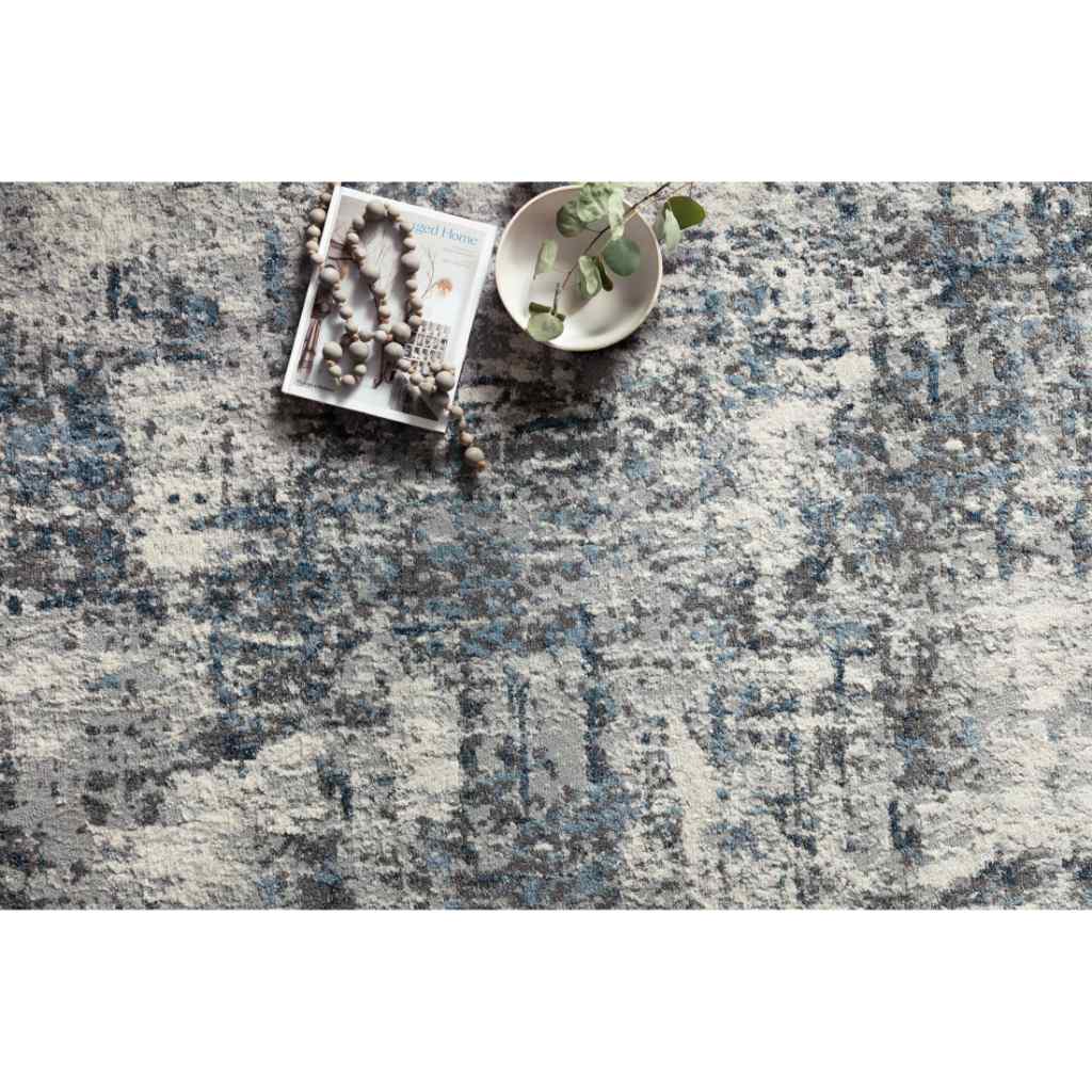 Loloi II Austen Collection Natural / Ocean Rug AUS-01 Natural / Ocean / 18" x 18" Sample