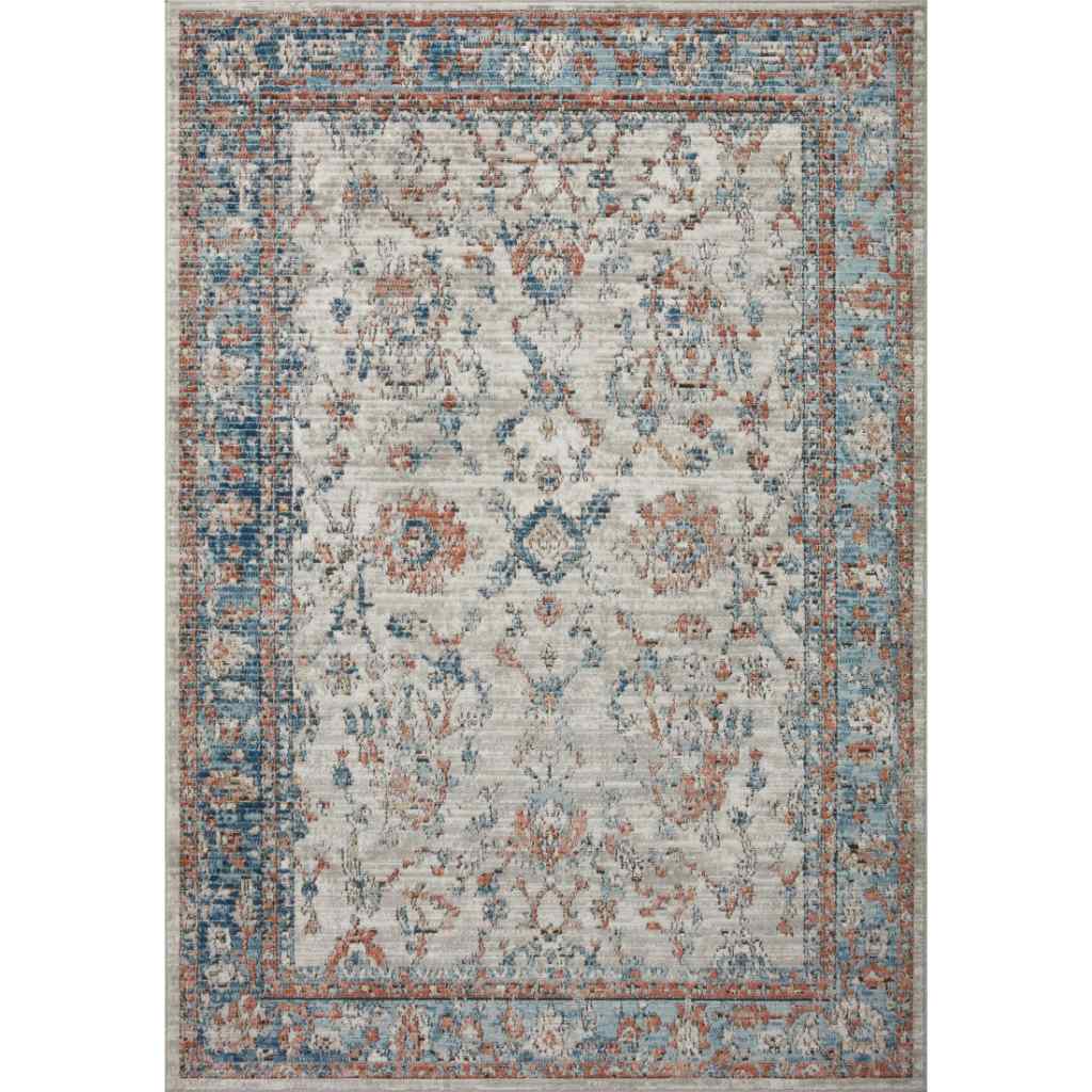 Loloi II Bianca Collection Dove / Multi Rug BIA-05 Dove / Multi / 2'-8" x 13'