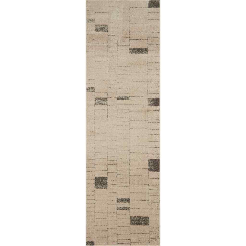 Loloi II Bowery Collection Slate / Taupe Rug BOW-02 Slate / Taupe / 2'-3" x 7'-6"