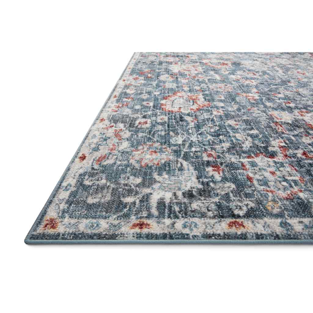 Loloi II Cassandra Collection Blue / Rust Rug CSN-04 Blue / Rust / 18" x 18" Sample