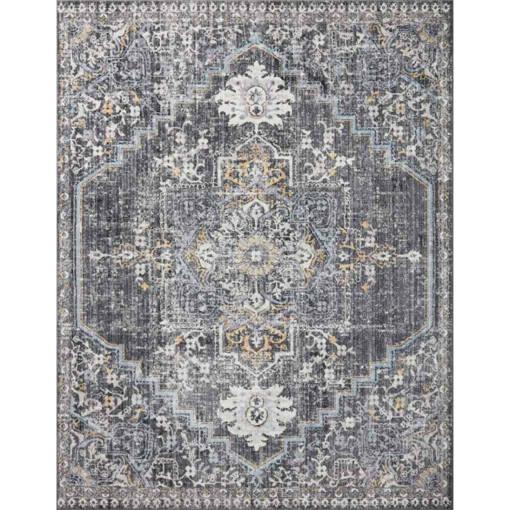 Loloi II Cassandra Collection Charcoal / Gold Rug CSN-02 Charcoal / Gold / 9'-3" x 13'