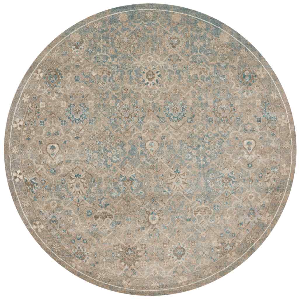Loloi II Century Collection Bluestone Rug CQ-03 Bluestone / 9'-3" x 9'-3" Round