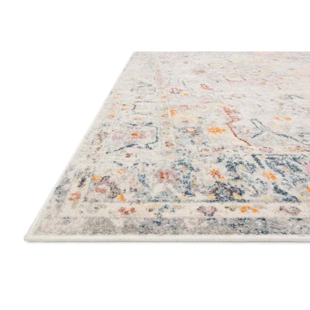 Loloi II Clara Collection Lt Grey / Multi Rug CLA-04 Lt Grey / Multi / 18" x 18" Sample