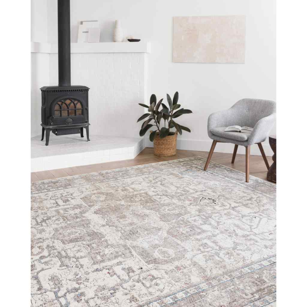 Loloi II Dante Collection Ivory / Stone Rug DN-05 Ivory / Stone / 9'-6" x 13'-3"