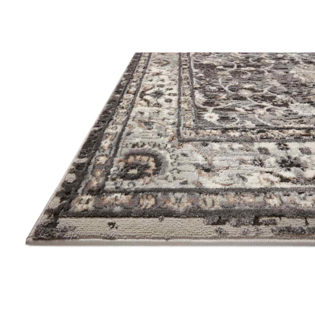 Loloi II Estelle Collection Charcoal / Grey Rug EST-02 Charcoal / Grey / 18" x 18" Sample