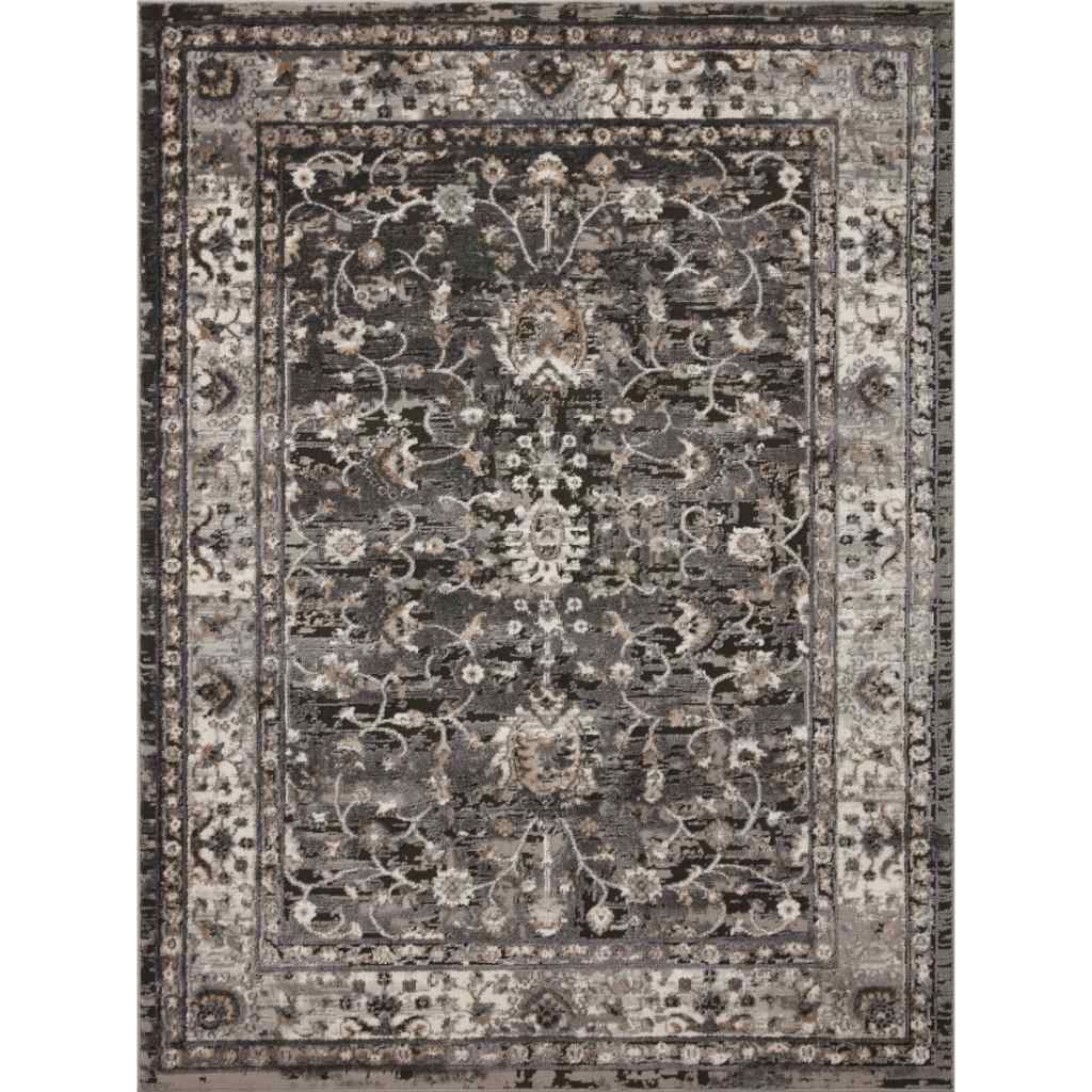 Loloi II Estelle Collection Charcoal / Grey Rug EST-02 Charcoal / Grey / 11'-2" x 15'