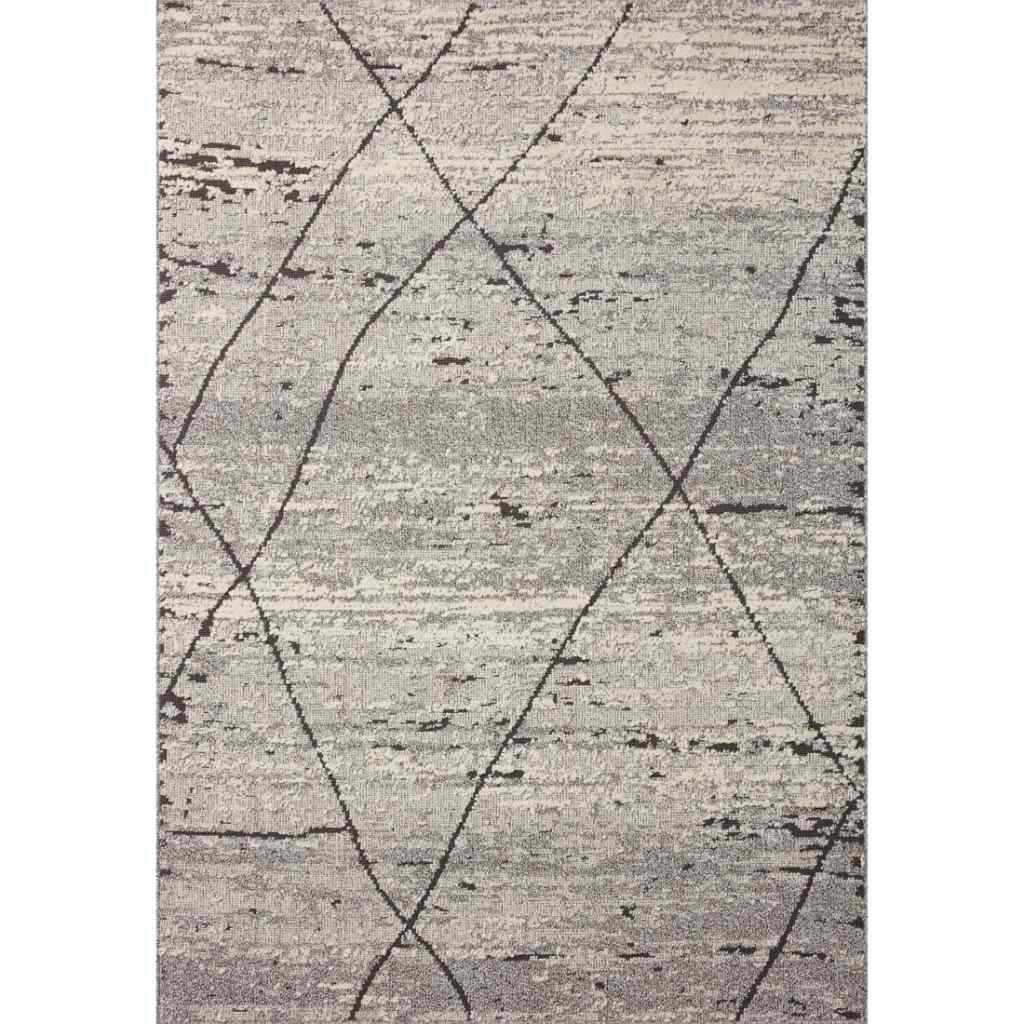 Loloi II Fabian Collection Grey / Charcoal Rug FAB-04 Grey / Charcoal / 7'-10" x 7'-10" Square