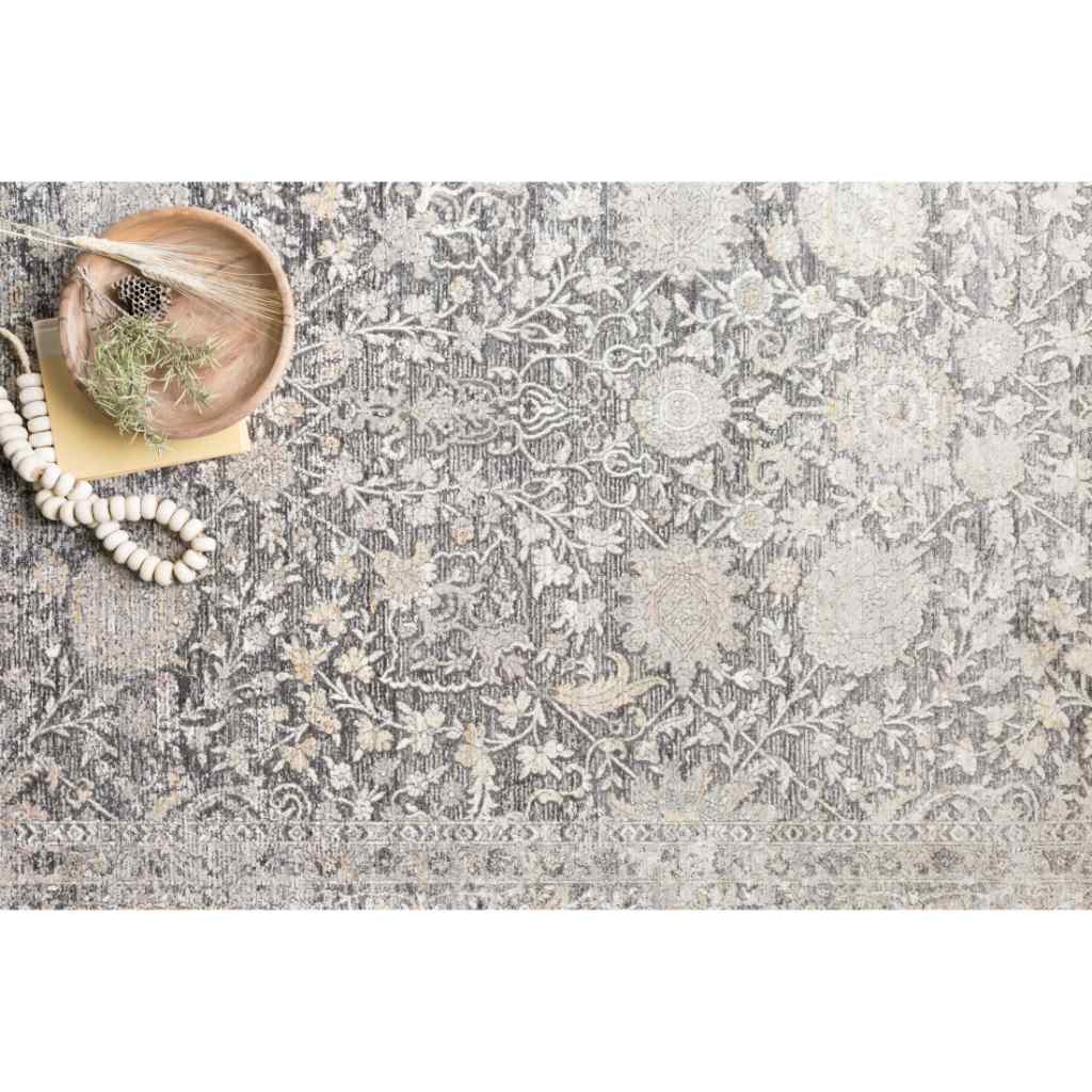 Loloi II Gemma Collection Charcoal / Sand Rug GEM-02 Charcoal / Sand / 2'-8" x 10'