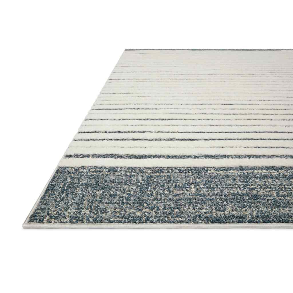 Loloi II Hagen Collection White / Ocean Rug HAG-01 White / Ocean / 18" x 18" Sample