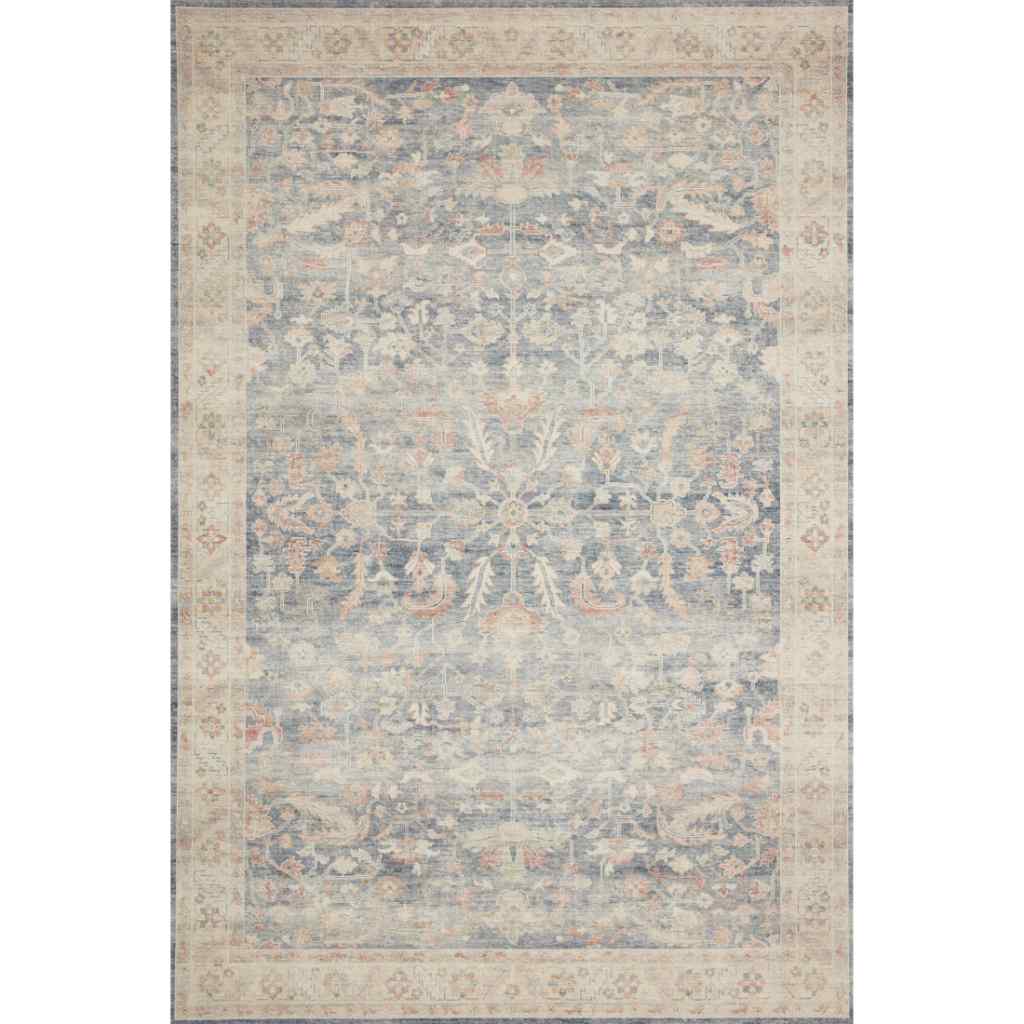 Loloi II Hathaway Collection Denim / Multi Rug HTH-02 Denim / Multi / 9'-0" x 12'-0"