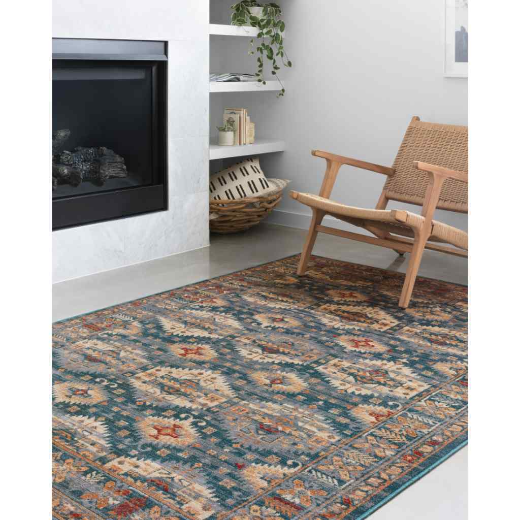 Loloi II Isadora Collection Lagoon / Multi Rug ISA-06 Lagoon / Multi / 2'-0" x 3'-0"