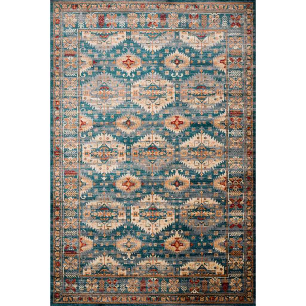 Loloi II Isadora Collection Lagoon / Multi Rug ISA-06 Lagoon / Multi / 8'-11" x 12'