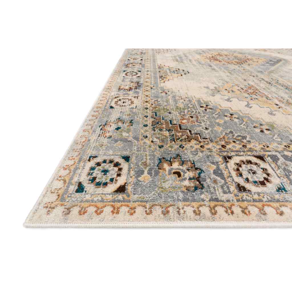 Loloi II Isadora Collection Oatmeal / Silver Rug ISA-01 Oatmeal / Silver / 2'-0" x 3'-0"