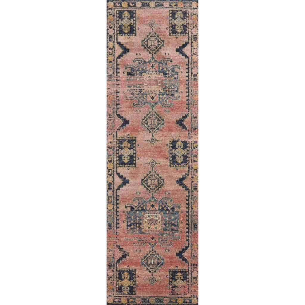 Loloi II Jocelyn Collection Rose / Rose Rug JOC-06 Rose / Rose / 2'-3" x 7'-6"