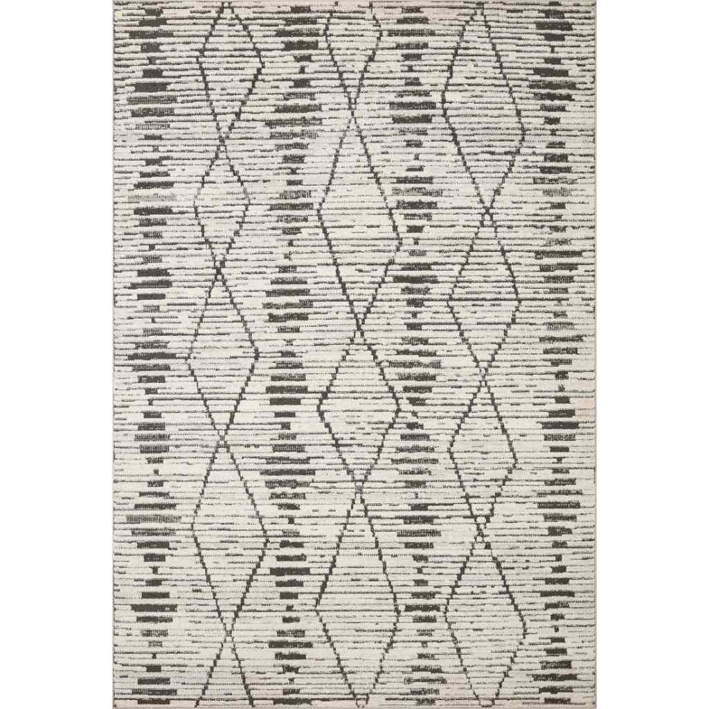 Loloi II Kamala Collection Charcoal / Dove Rug KAM-02 Charcoal / Dove / 9'-2" x 13'