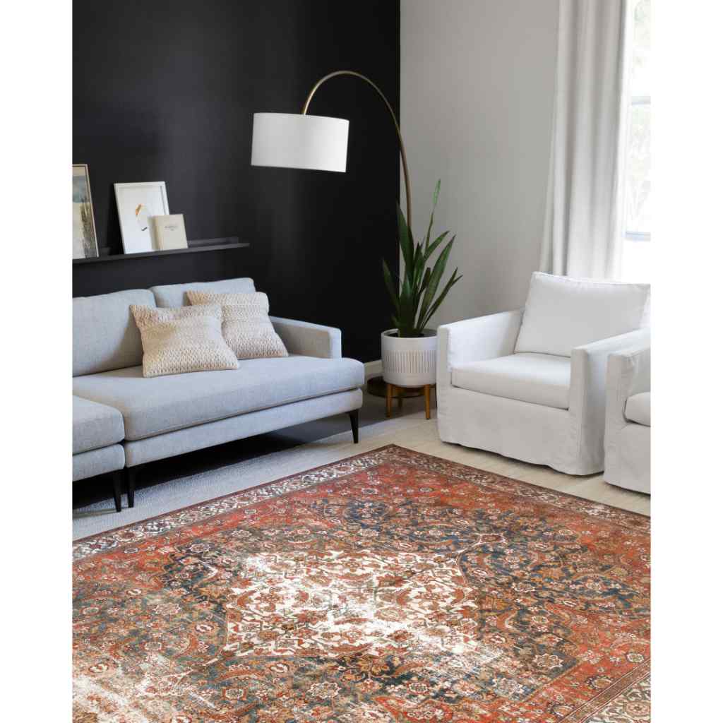 Loloi II Layla Collection Ocean / Multi Rug LAY-05 Ocean / Multi / 18" x 18" Sample