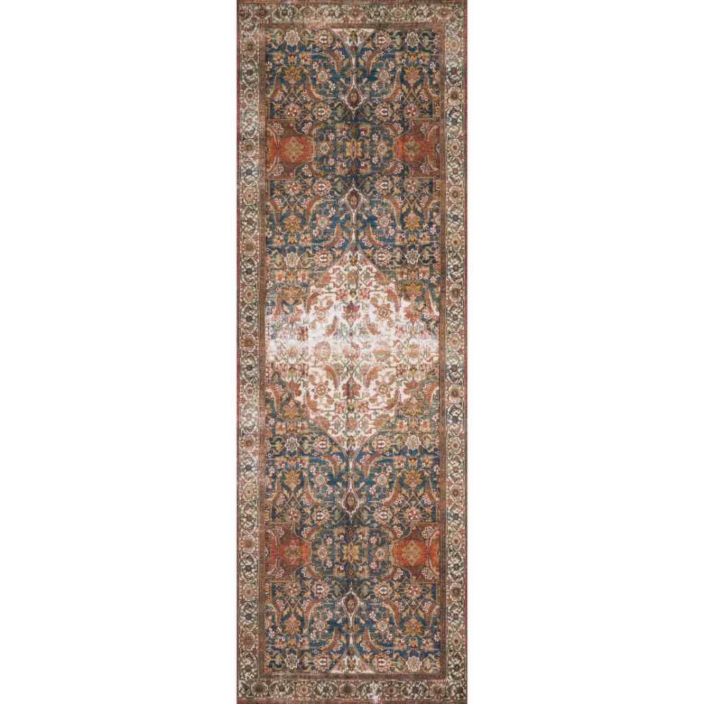 Loloi II Layla Collection Ocean / Multi Rug LAY-05 Ocean / Multi / 2'-6" x 12'-0"