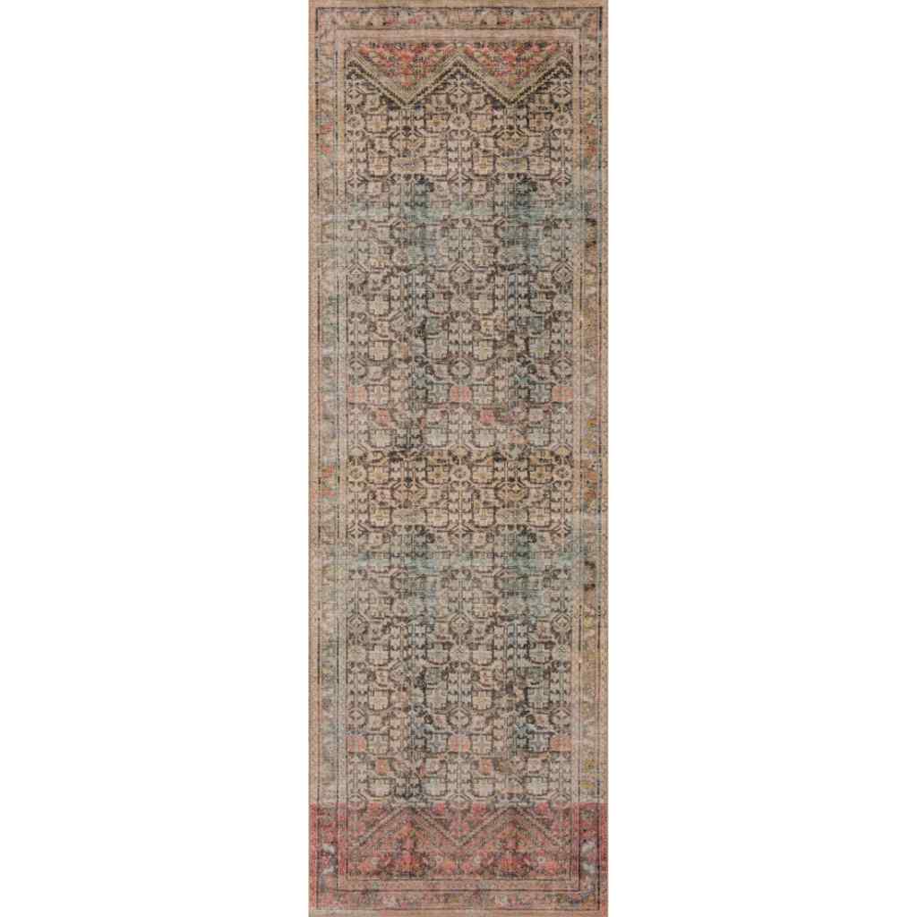 Loloi II Loren Collection Charcoal / Multi Rug LQ-17 Charcoal / Multi / 2'-6" x 7'-6"