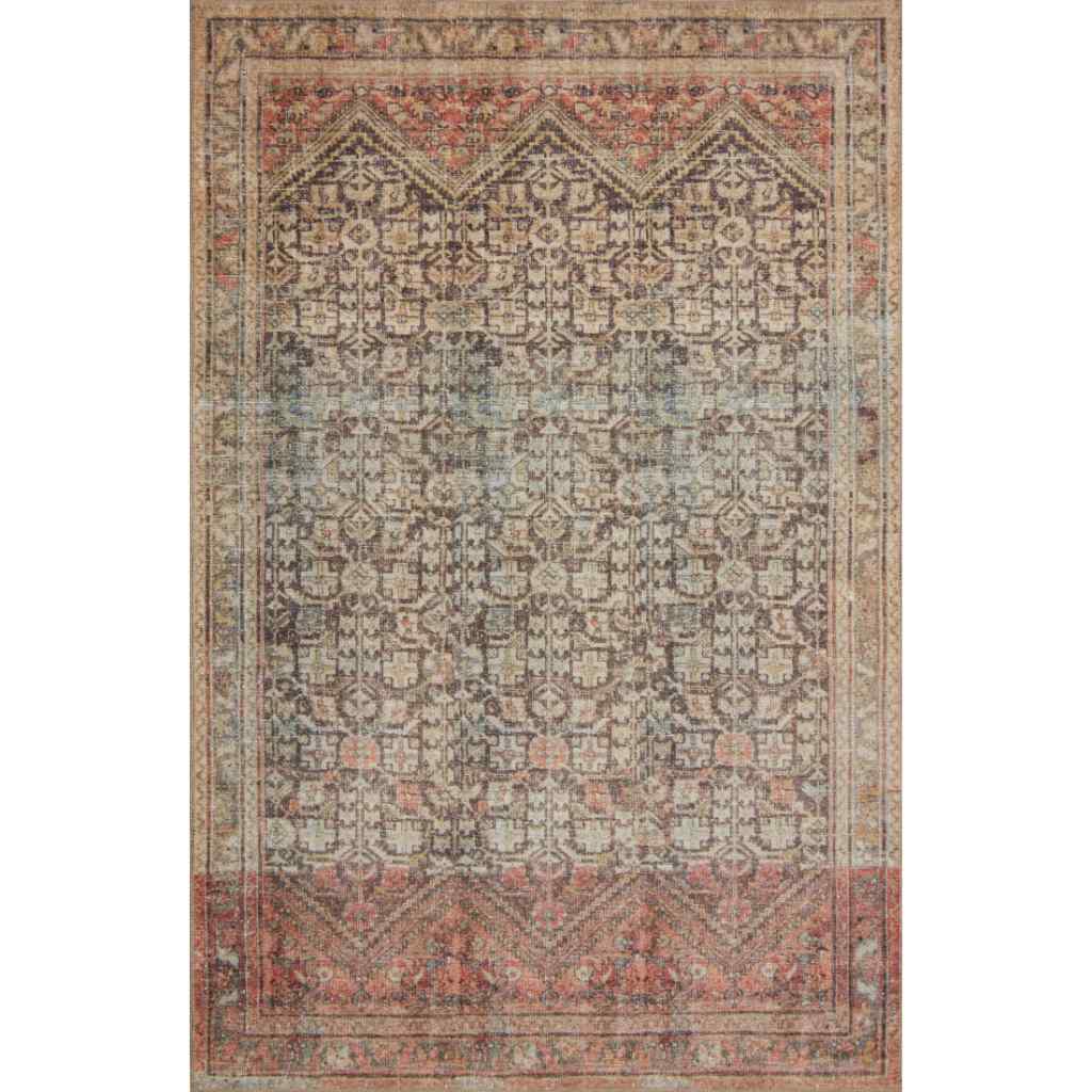 Loloi II Loren Collection Charcoal / Multi Rug LQ-17 Charcoal / Multi / 8'-4" x 11'-6"