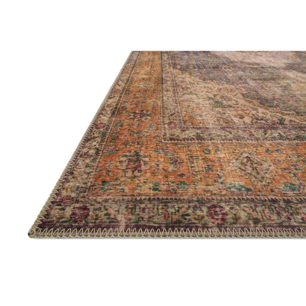 Loloi II Loren Collection Plum / Multi Rug LQ-02 Plum / Multi / 18" x 18" Sample