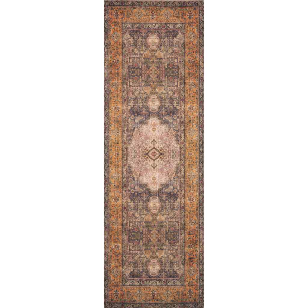 Loloi II Loren Collection Plum / Multi Rug LQ-02 Plum / Multi / 2'-6" x 7'-6"