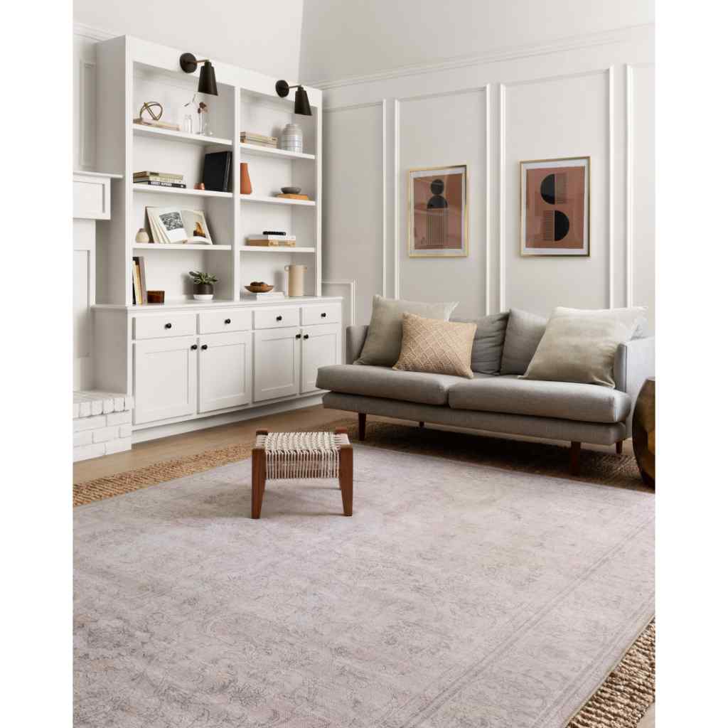 Loloi II Loren Collection Sand Rug LQ-12 Sand / 18" x 18" Sample