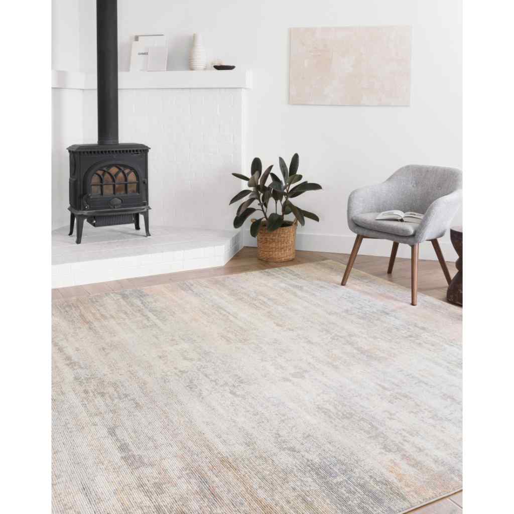 Loloi II Lucia Collection Mist Rug LUC-05 Mist / 18" x 18" Sample