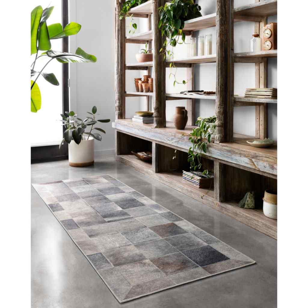 Loloi II Maddox Collection Charcoal / Grey Rug MAD-06 Charcoal / Grey / 18" x 18" Sample