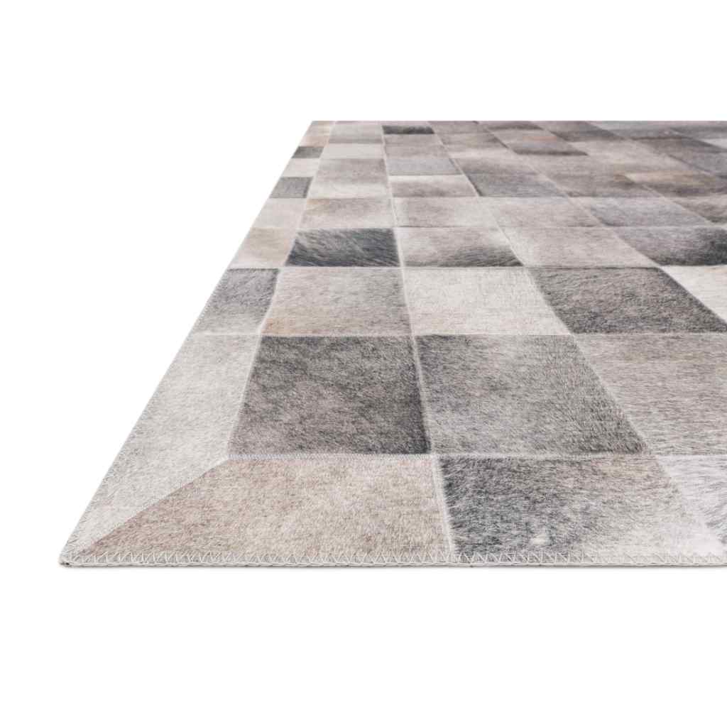 Loloi II Maddox Collection Charcoal / Grey Rug MAD-06 Charcoal / Grey / 18" x 18" Sample