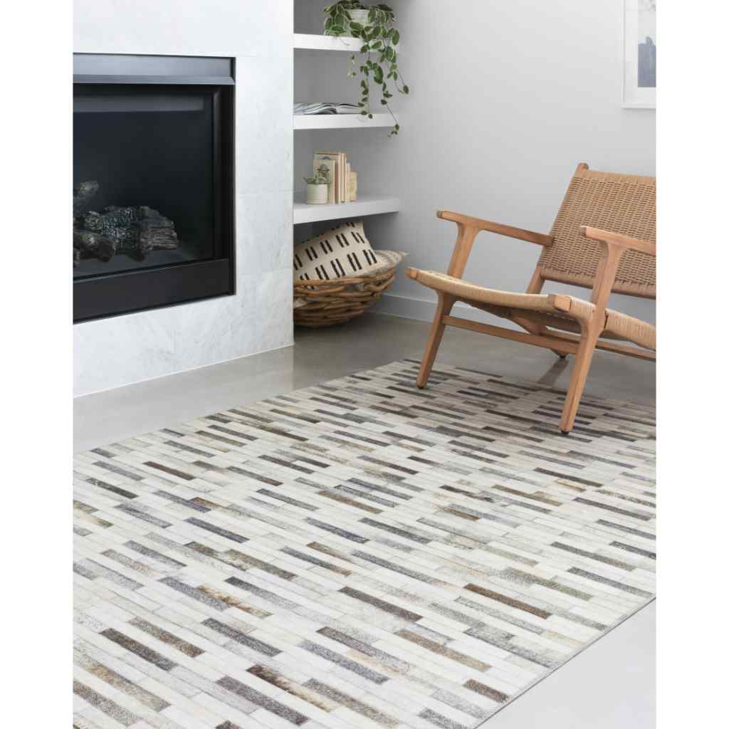 Loloi II Maddox Collection Ivory / Grey Rug MAD-01 Ivory / Grey / 2'-3" x 3'-9"
