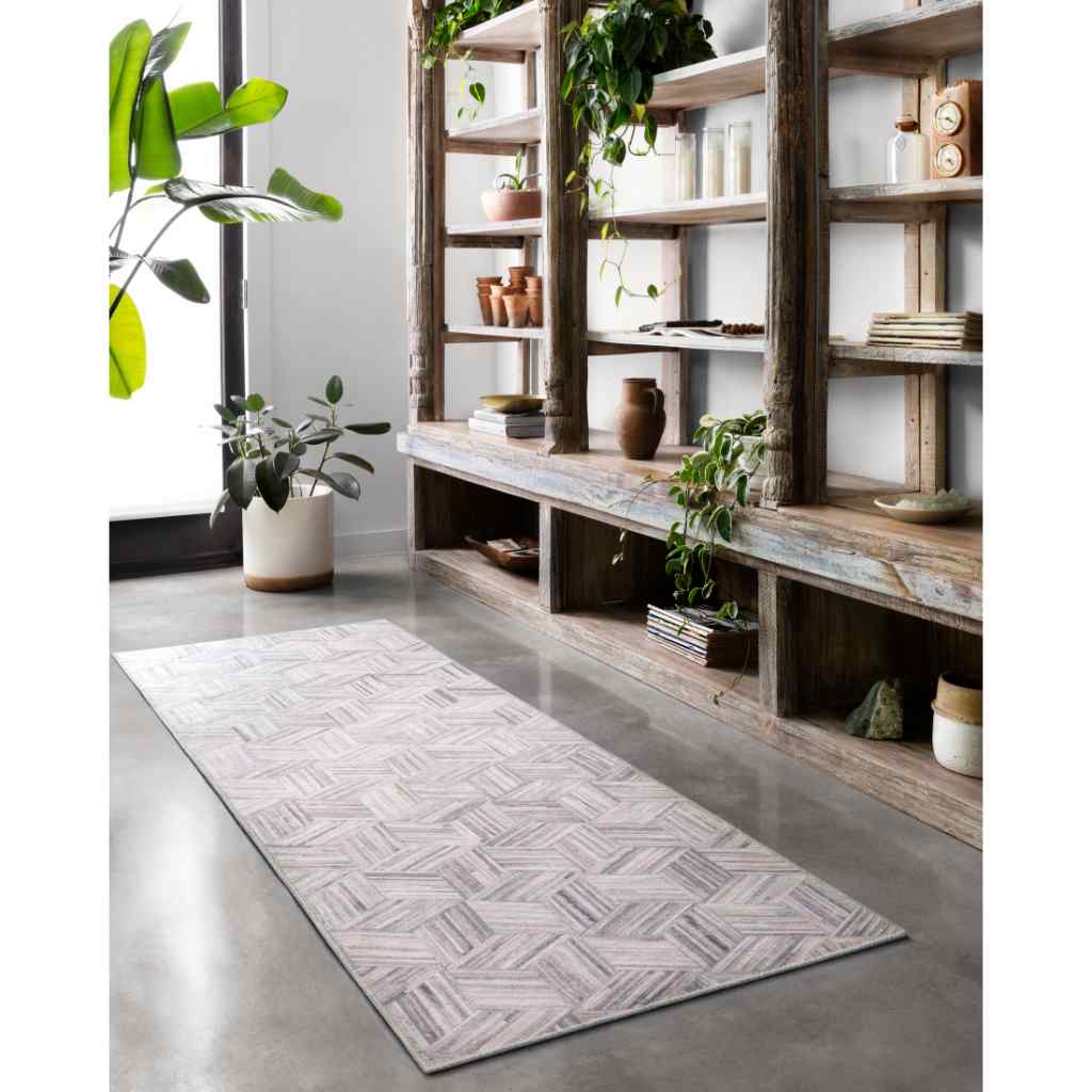 Loloi II Maddox Collection Lt Grey / Ivory Rug MAD-07 Lt Grey / Ivory / 18" x 18" Sample
