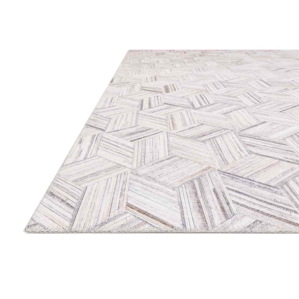 Loloi II Maddox Collection Lt Grey / Ivory Rug MAD-07 Lt Grey / Ivory / 18" x 18" Sample