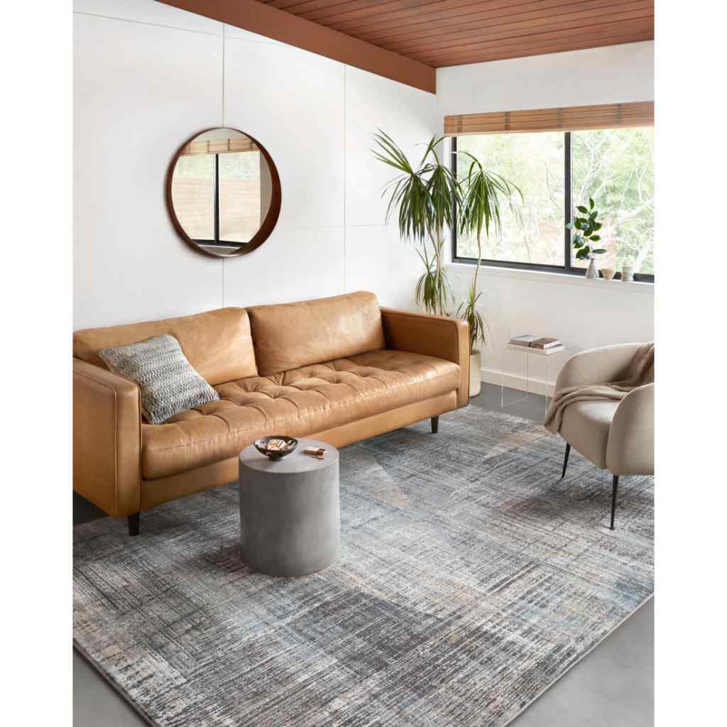 Loloi II Maeve Collection Granite / Mist Rug MAE-04 Granite / Mist / 18" x 18" Sample
