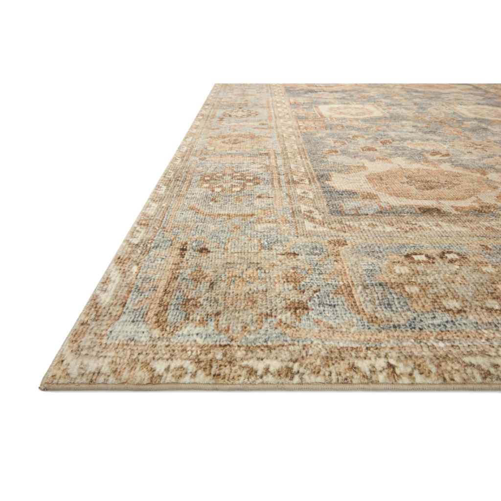 Loloi II Margot Collection Ocean / Spice Rug MAT-03 Ocean / Spice / 18" x 18" Sample
