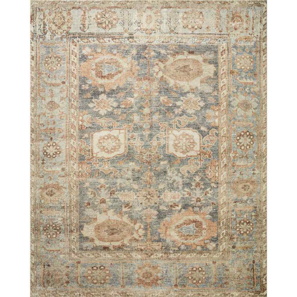 Loloi II Margot Collection Ocean / Spice Rug MAT-03 Ocean / Spice / 8'-6" x 11'-6"