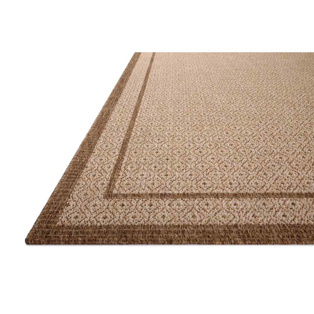 Loloi II Merrick Collection Chestnut / Oatmeal Rug MER-05 Chestnut / Oatmeal / 18" x 18" Sample