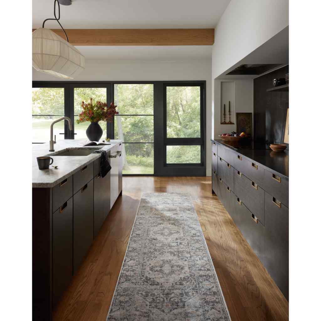 Loloi II Monroe Collection Charcoal / Multi Rug MON-01 Charcoal / Multi / 18" x 18" Sample