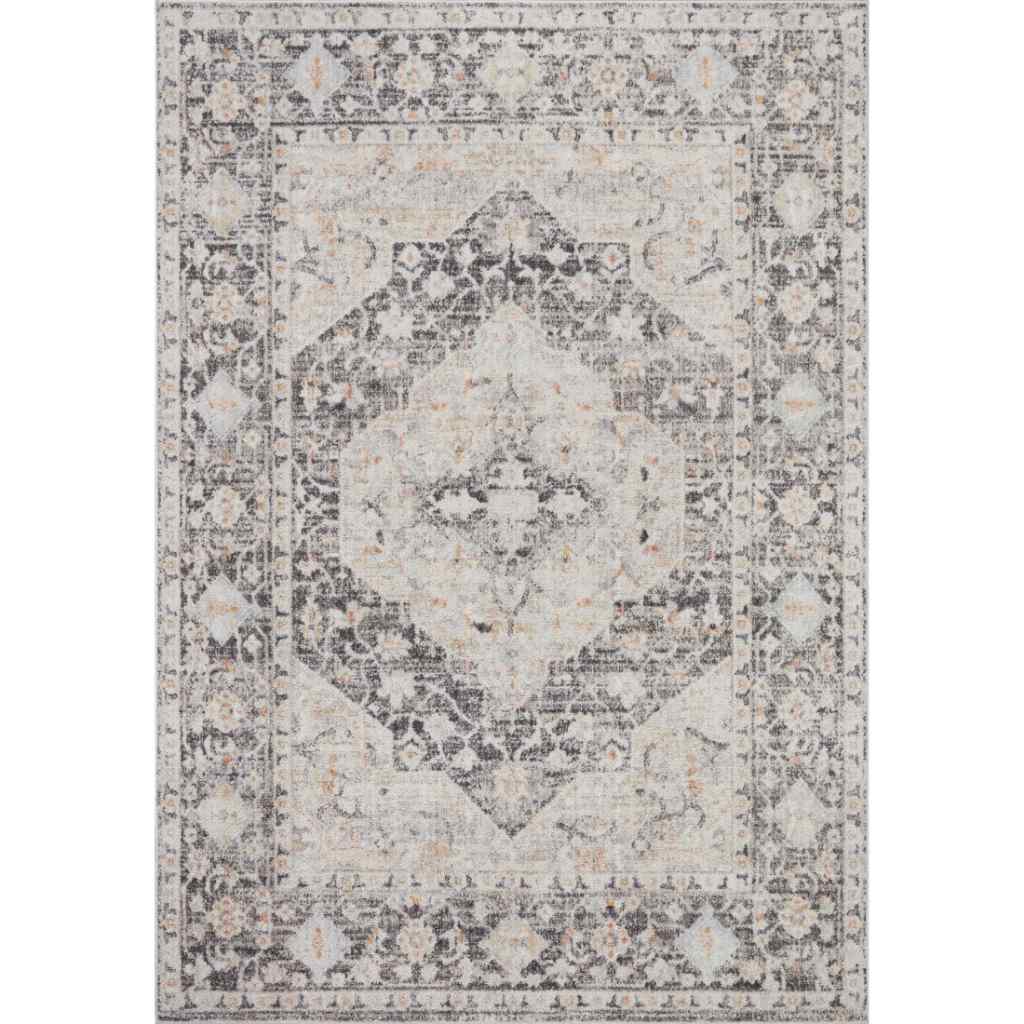 Loloi II Monroe Collection Charcoal / Multi Rug MON-01 Charcoal / Multi / 9'-3" x 13'