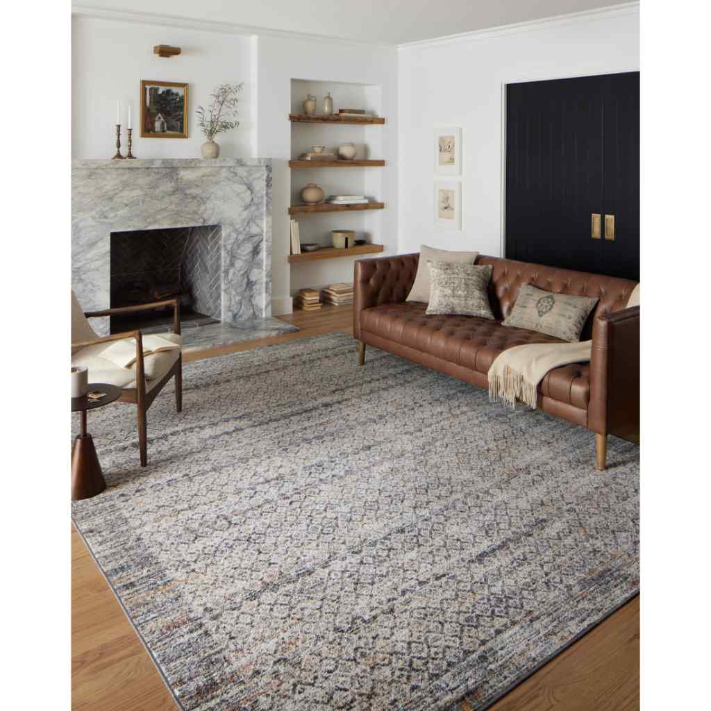 Loloi II Monroe Collection Grey / Multi Rug MON-03 Grey / Multi / 18" x 18" Sample