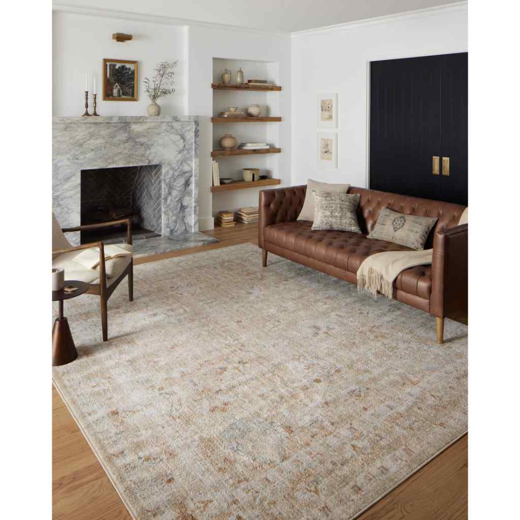Loloi II Monroe Collection Sand / Sunrise Rug MON-05 Sand / Sunrise / 18" x 18" Sample