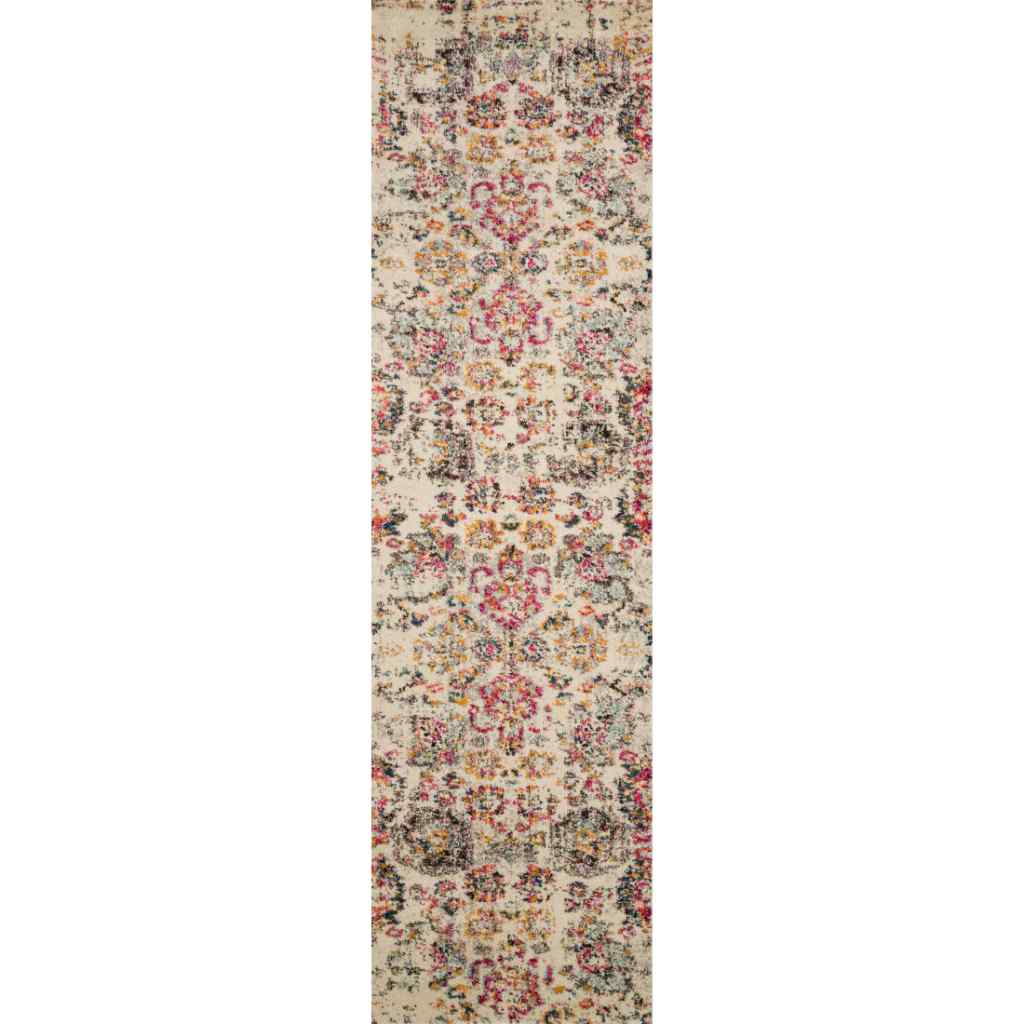 Loloi II Nadia Collection Ivory / Multi Rug NN-01 Ivory / Multi / 2'-2" x 10'