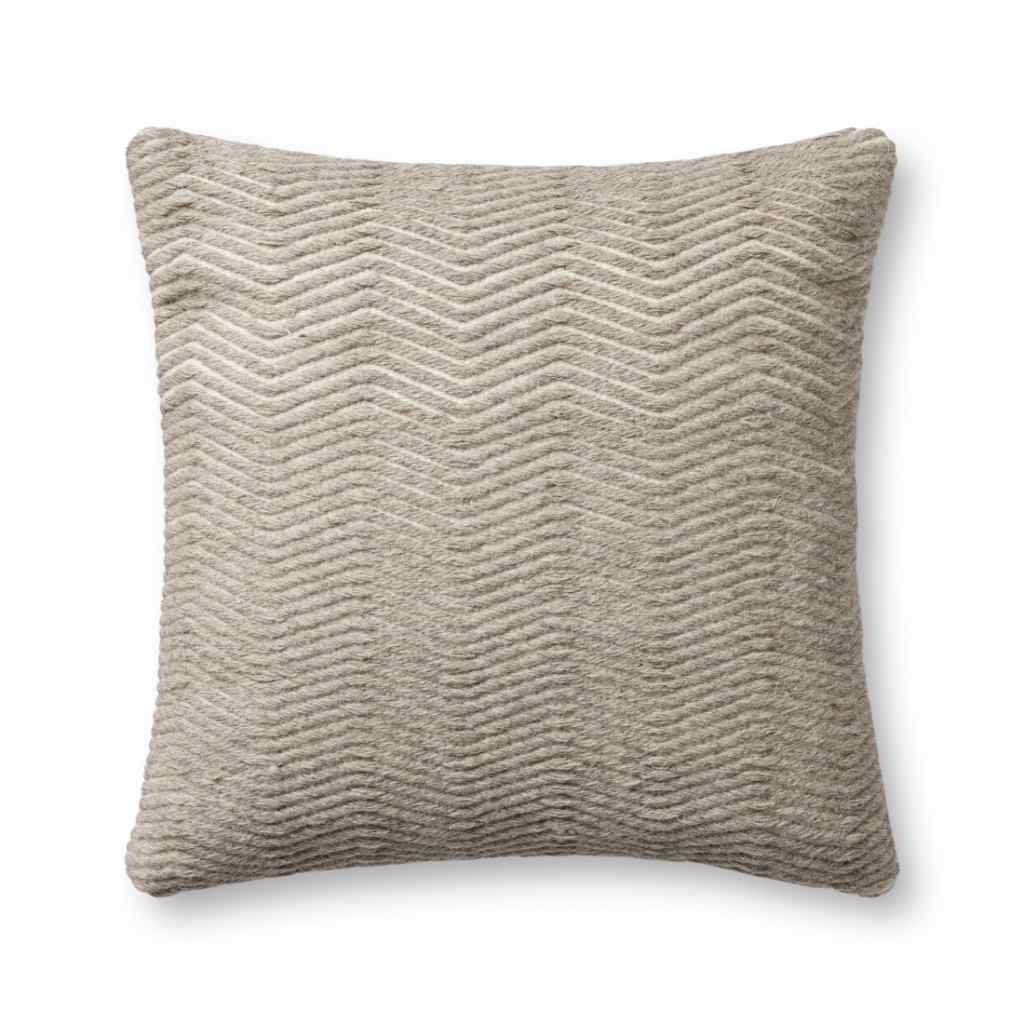 Loloi II Pillows Collection Natural Pillow PLL0120 Natural / 22" x 22" Cover Only