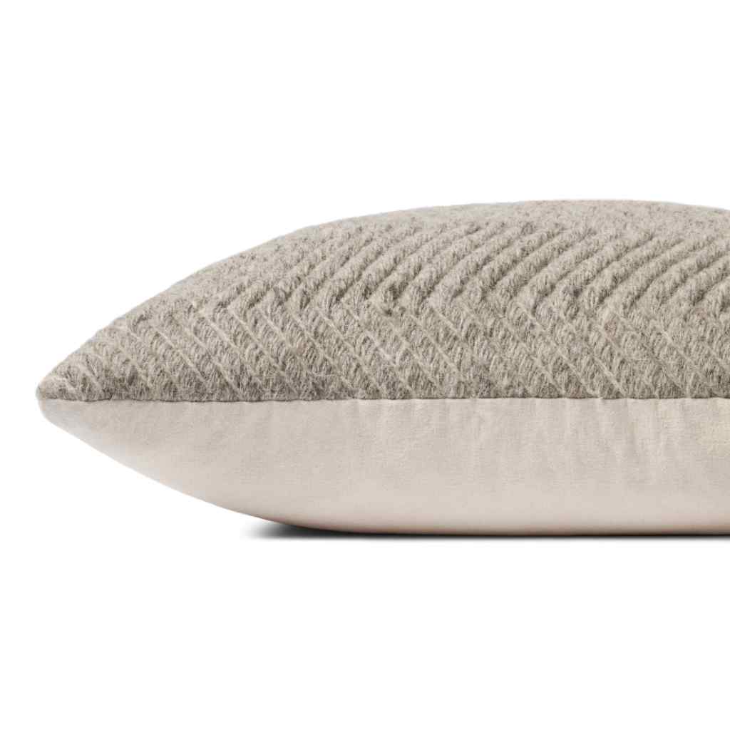 Loloi II Pillows Collection Natural Pillow PLL0120 Natural / 22" x 22" Cover Only