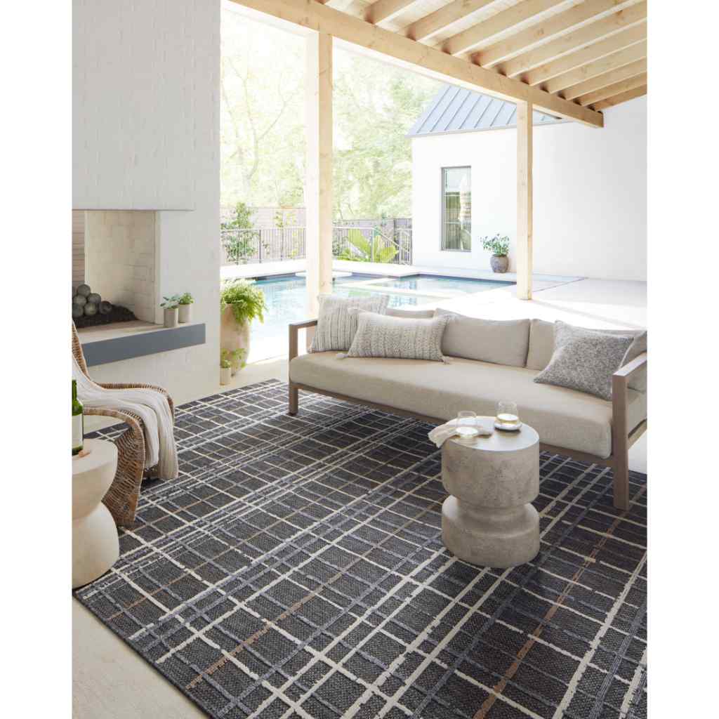 Loloi II Rainier Collection Charcoal / Multi Rug RAI-11 Charcoal / Multi / 18" x 18" Sample
