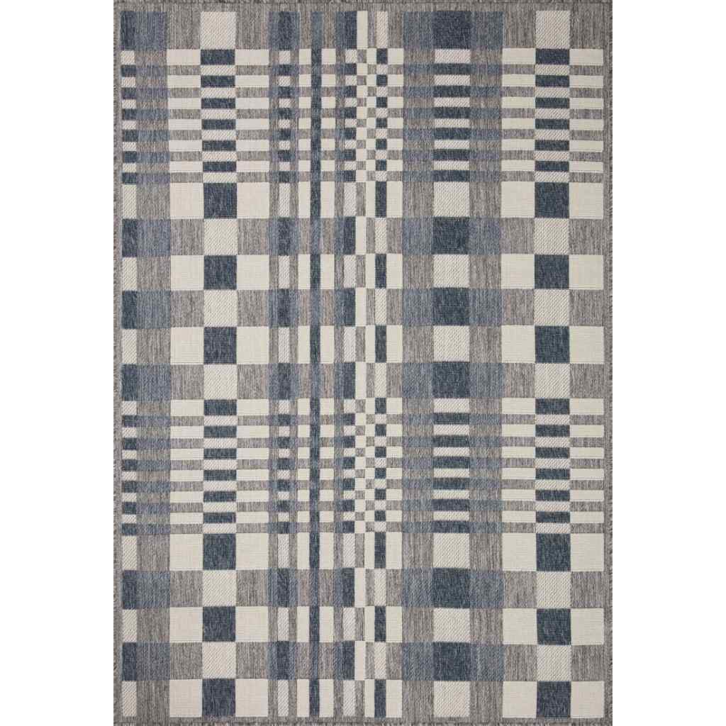 Loloi II Rainier Collection Ivory / Denim Rug RAI-04 Ivory / Denim / 3'-11" x 5'-11"