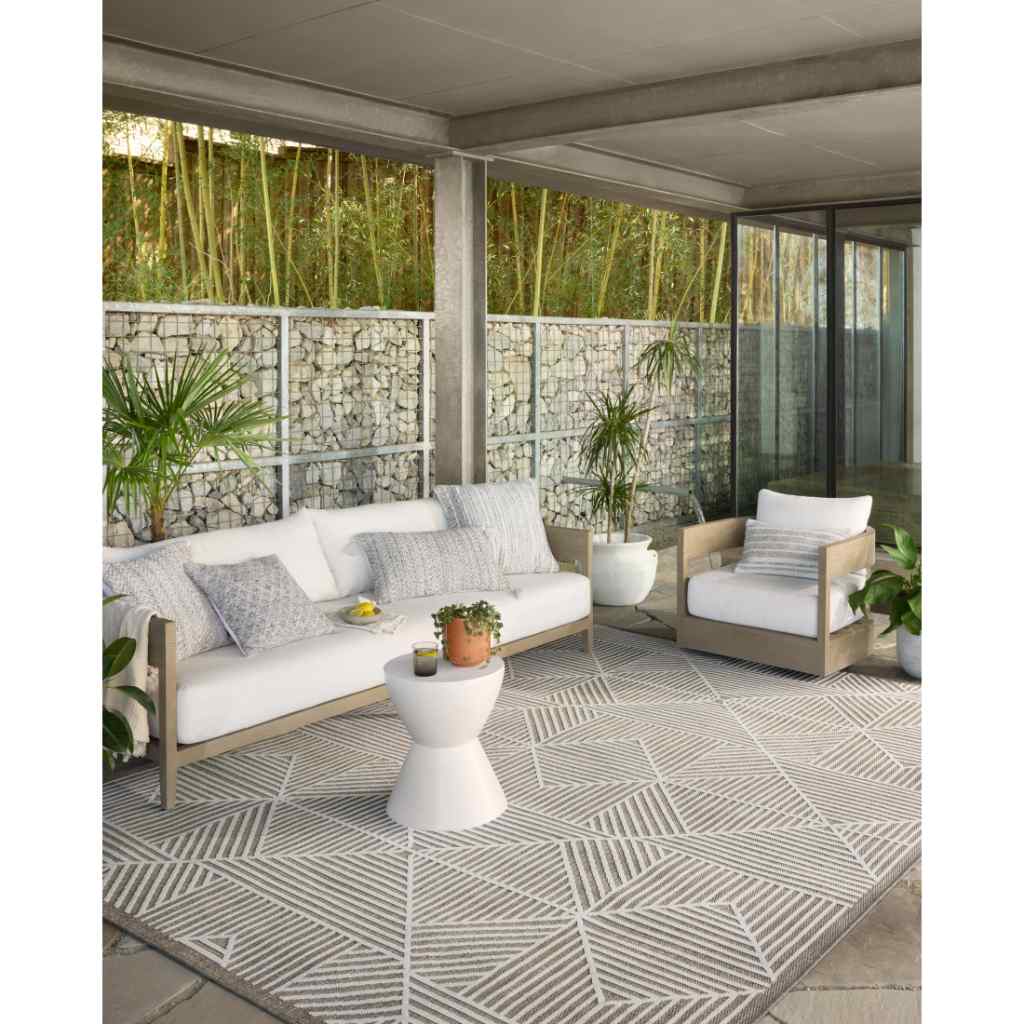 Loloi II Rainier Collection Natural / Ivory Rug RAI-03 Natural / Ivory / 18" x 18" Sample