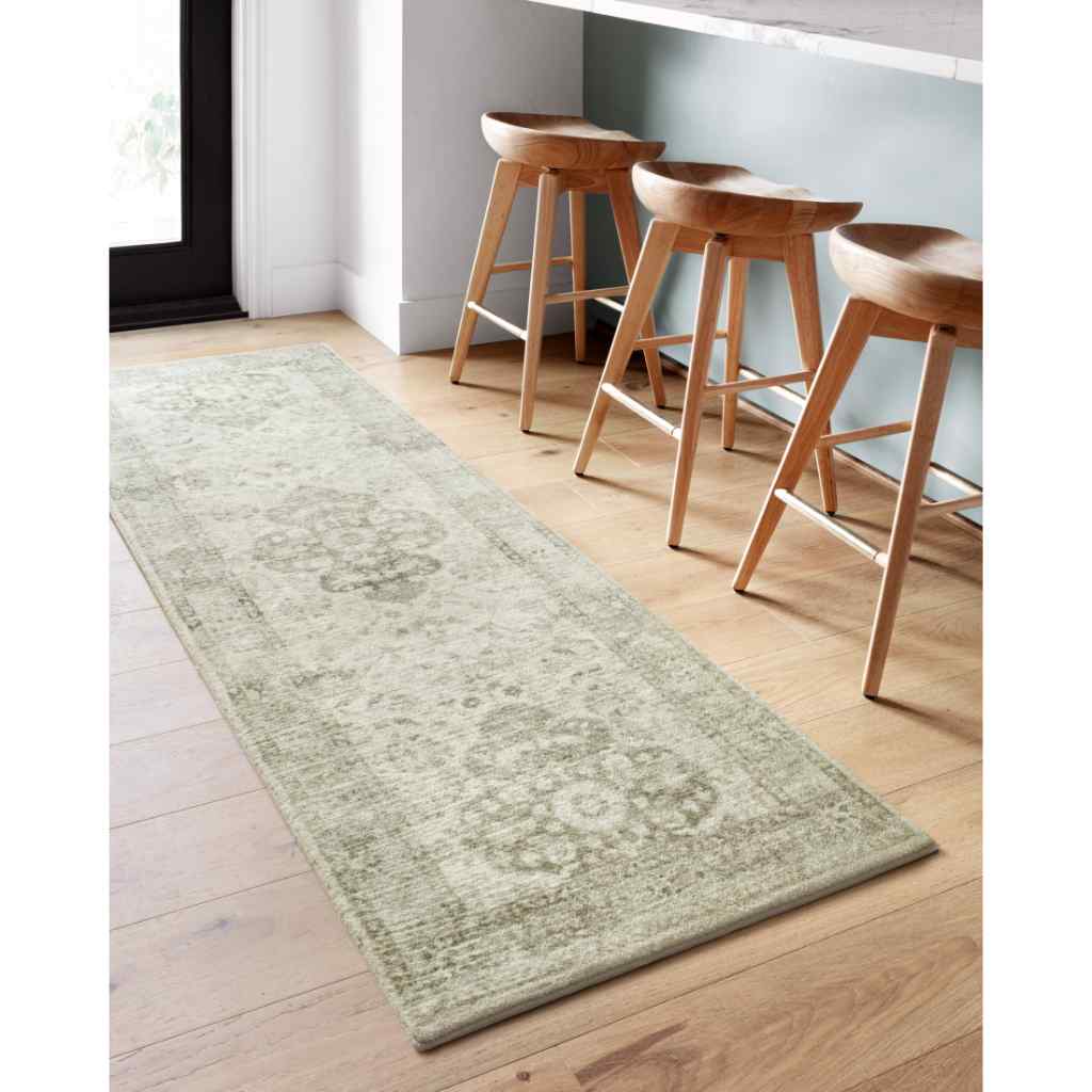 Loloi II Rosette Collection Ivory / Silver Rug ROS-02 Ivory / Silver / 18" x 18" Sample