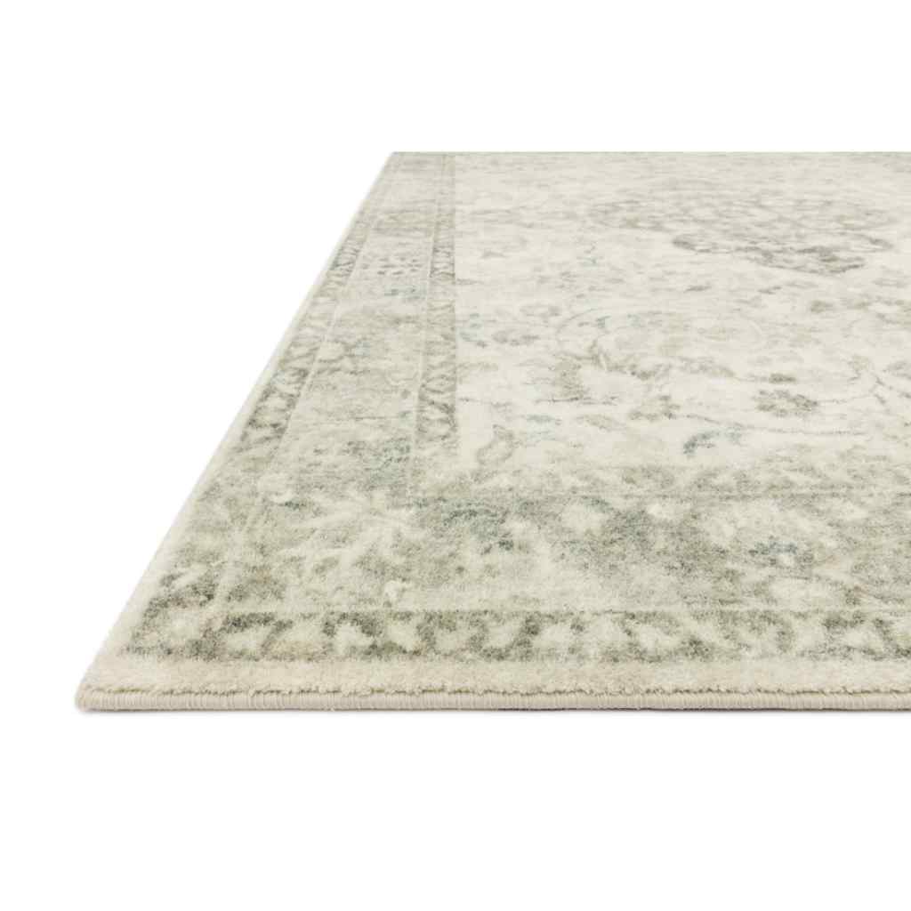 Loloi II Rosette Collection Ivory / Silver Rug ROS-02 Ivory / Silver / 18" x 18" Sample
